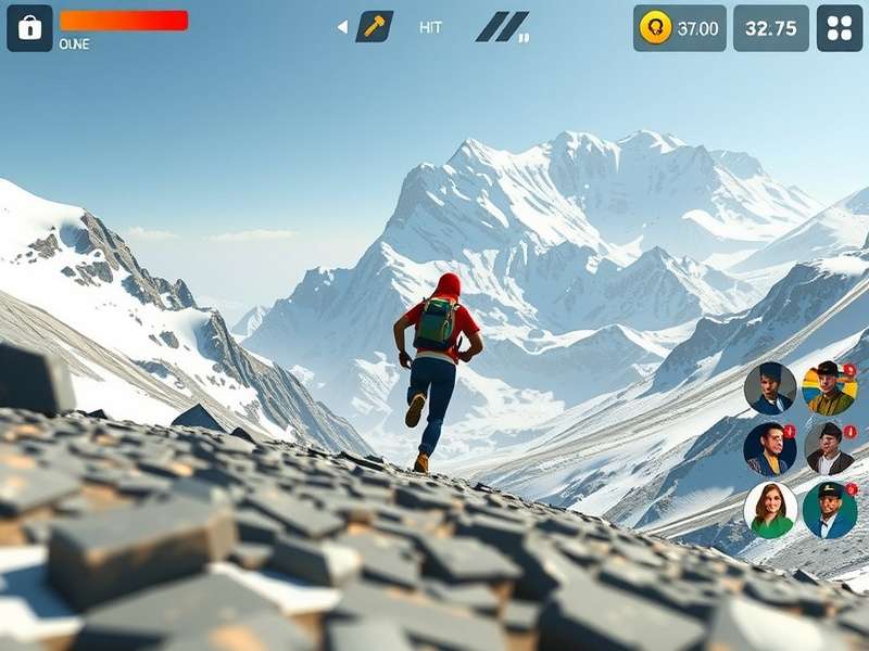 Himalayan Sprint Legend gameplay showing character running through mountain terrain