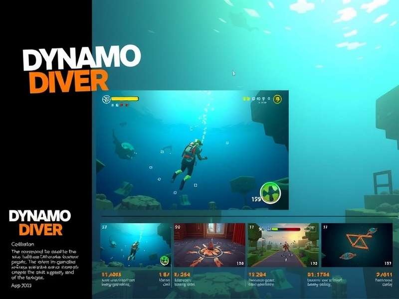 Dynamo Diver Underwater Gameplay Dynamo Diver gameplay screenshot showing underwater environment