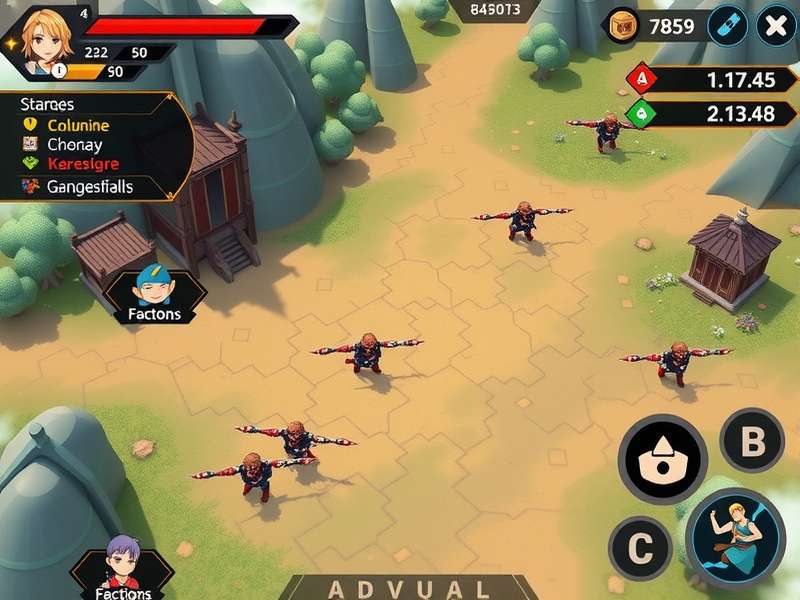 Anise Mighty Ruler Strategic Battle Scene Anise Mighty Ruler gameplay screenshot showing strategic battle