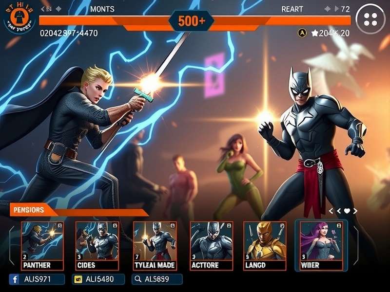 Panther S Intense Power character customization interface