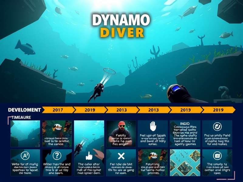 Dynamo Diver Game Features Dynamo Diver features collage showing different game elements