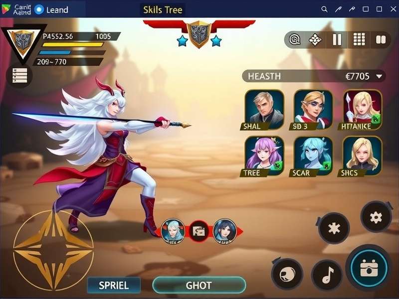 Character Classes in Anise Legend Warrior Anise Legend Warrior character selection screen showing different classes