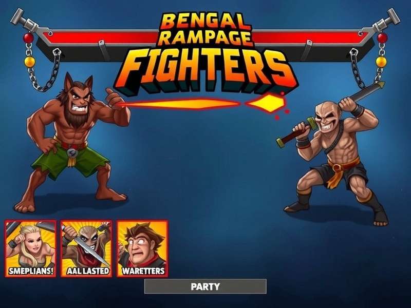 Bengal Rampage Fighters gameplay screenshot showing combat action