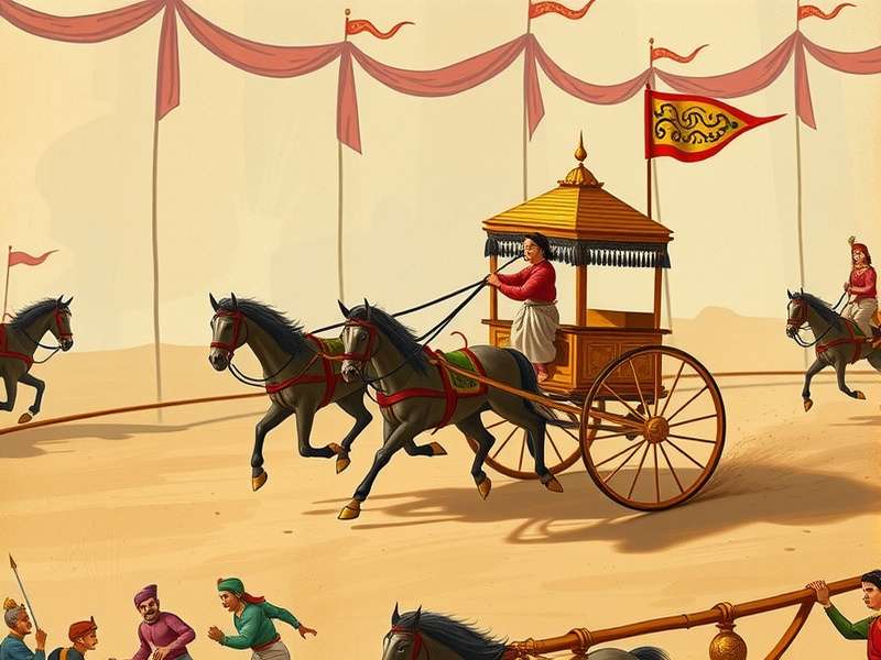 Royal Chariot Dash ancient Indian chariot racing competition