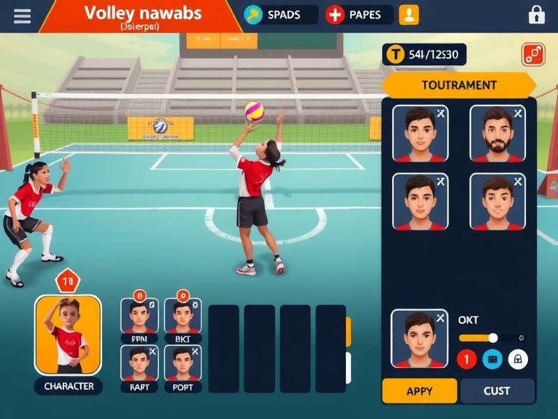 Volley Nawabs tournament competition scene