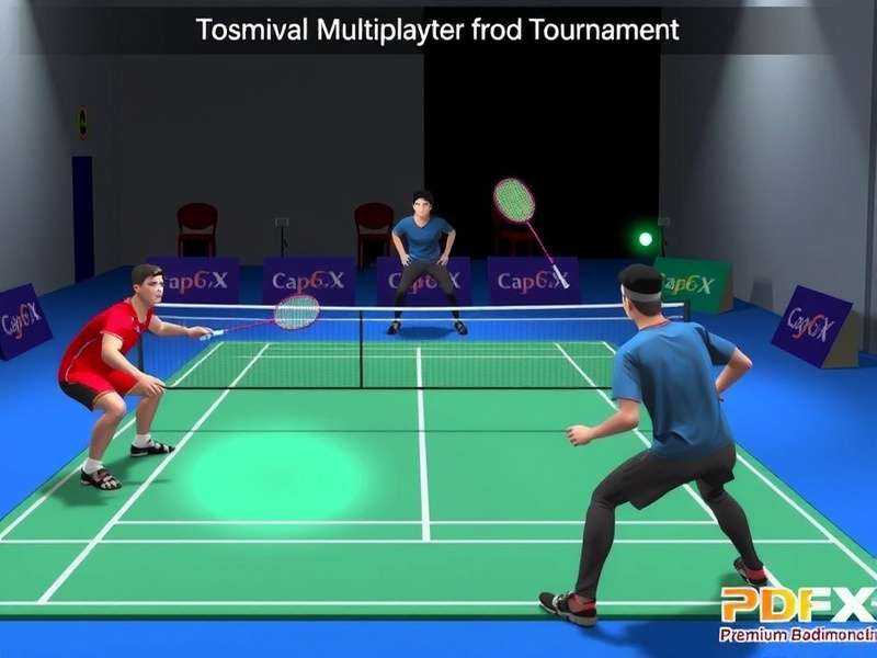 Premium Badminton India multiplayer tournament screen