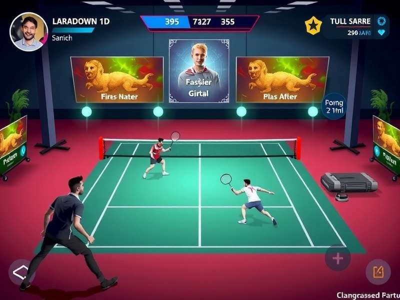 Premium Badminton India development team working on game design