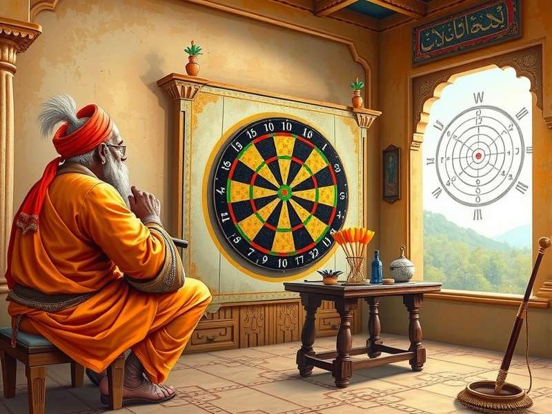 Indian Dart Maestro scoring target and point zones