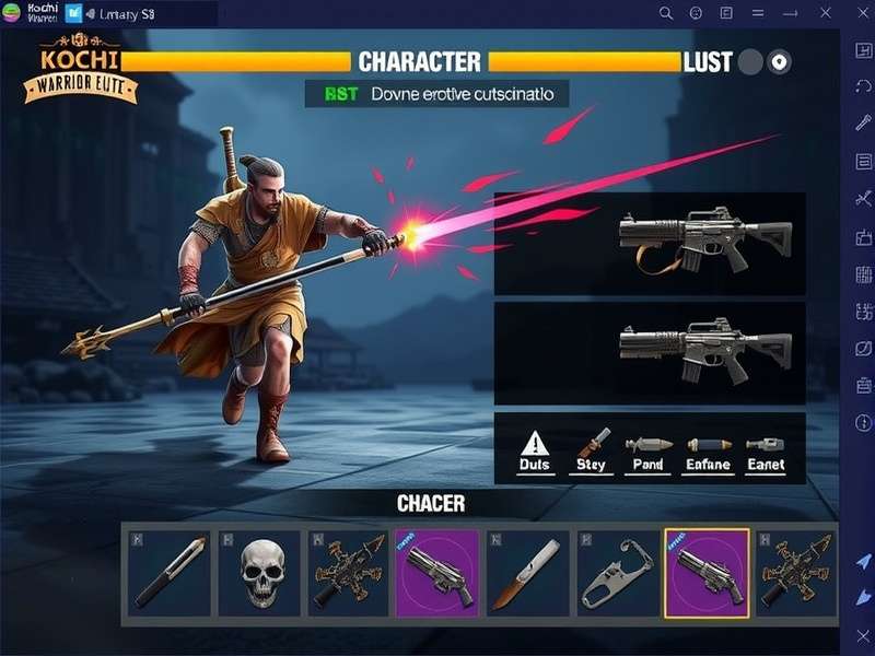 Kochi Warrior Elite character selection screen