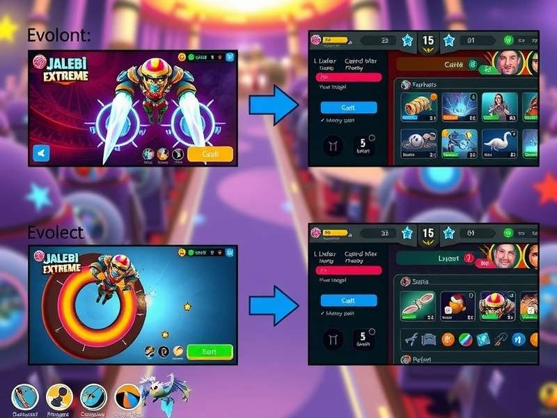 Jalebi Extreme gameplay screenshot showing colorful graphics and intuitive interface