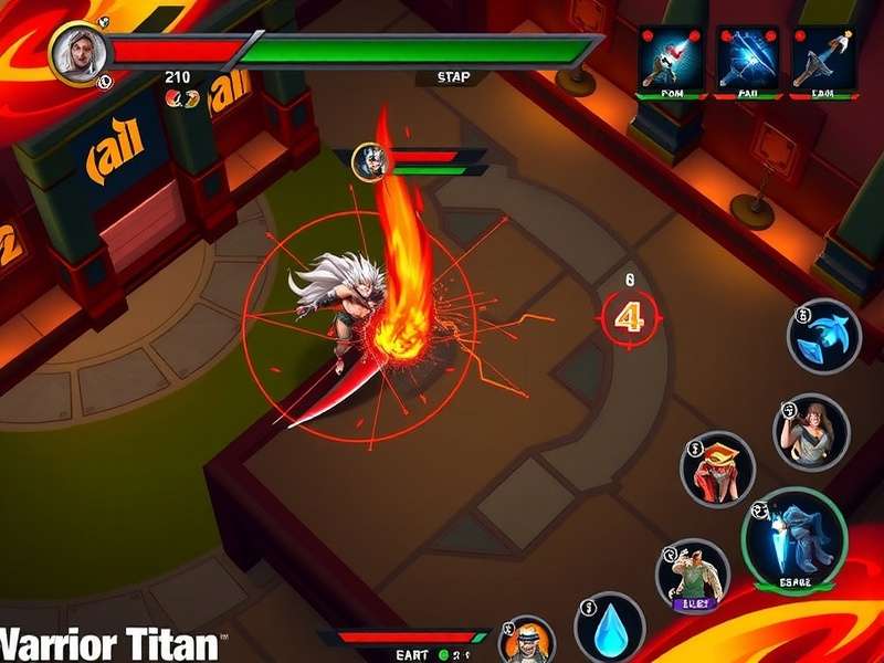 Inferno Warrior Titan gameplay screenshot showing combat mechanics
