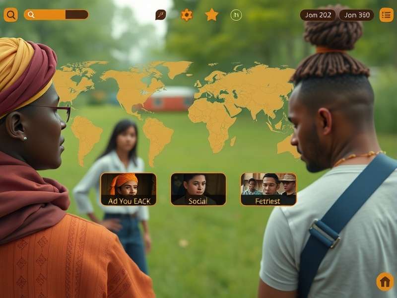 Nutmeg Narrative multiplayer interface showing social features