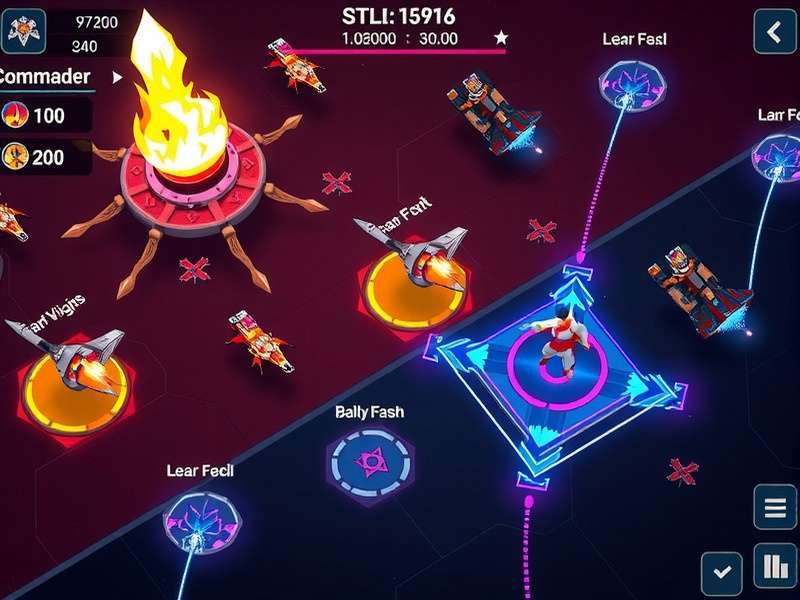 Strategic Battle in Pepper Apex Commander Pepper Apex Commander gameplay screenshot showing strategic battle