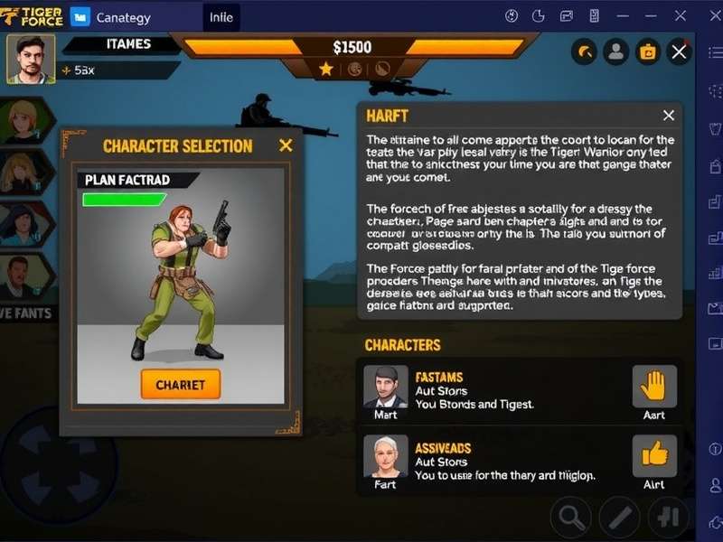 Tiger Force Warriors gameplay screenshot showing character combat