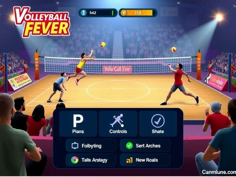 Volleyball Fever India tournament finals stage with enthusiastic audience
