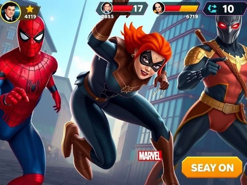 Kolkata Marvel Universe Clash character selection screen
