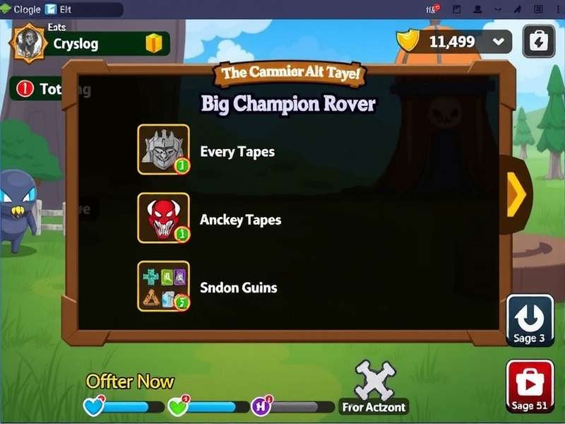 Champion Rovers Hero Game Interface Champion Rovers Hero Game Interface