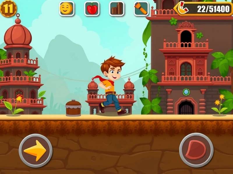 Ginger Rush Hero level design showing obstacles and collectibles