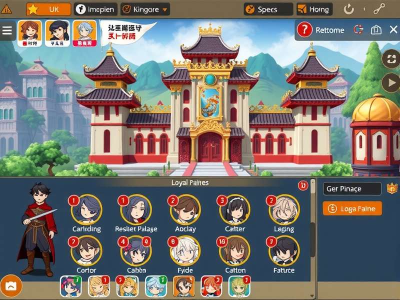 Rose Chai Royal Legend gameplay screenshot showing royal palace and characters