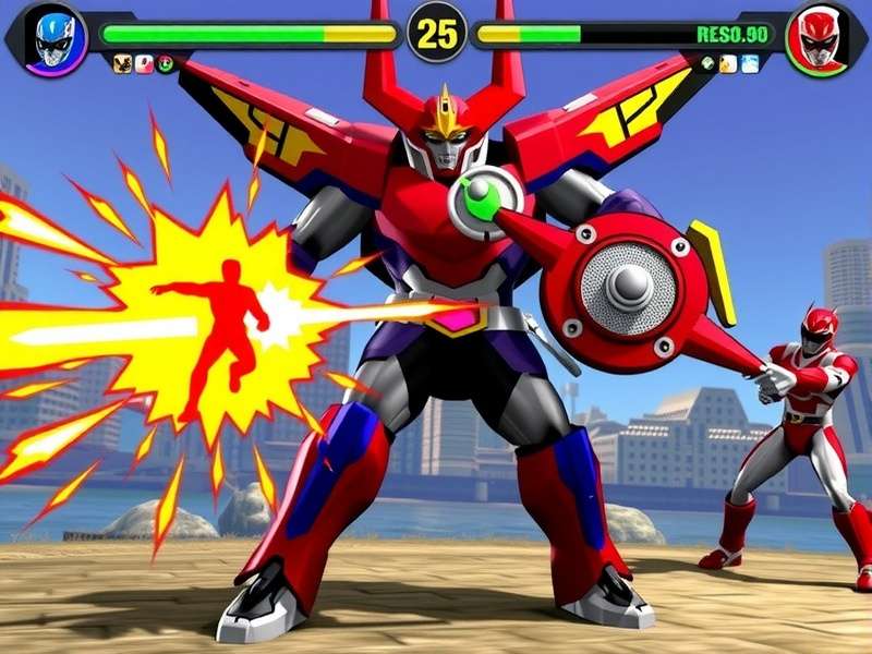 Power Rangers SPD Rescue Megazord Battle