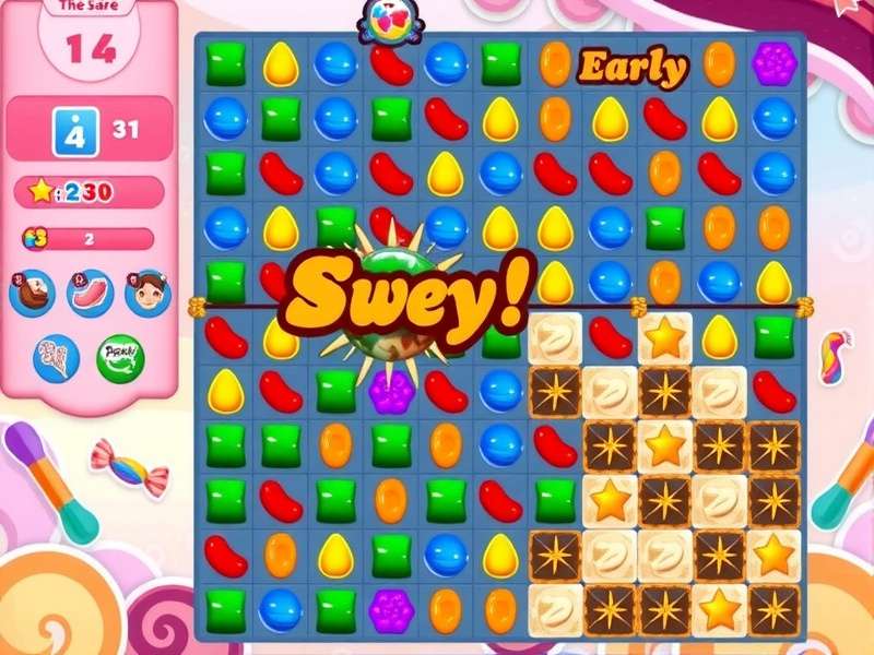 Sweet Match Mania strategy illustration showing special candy combinations