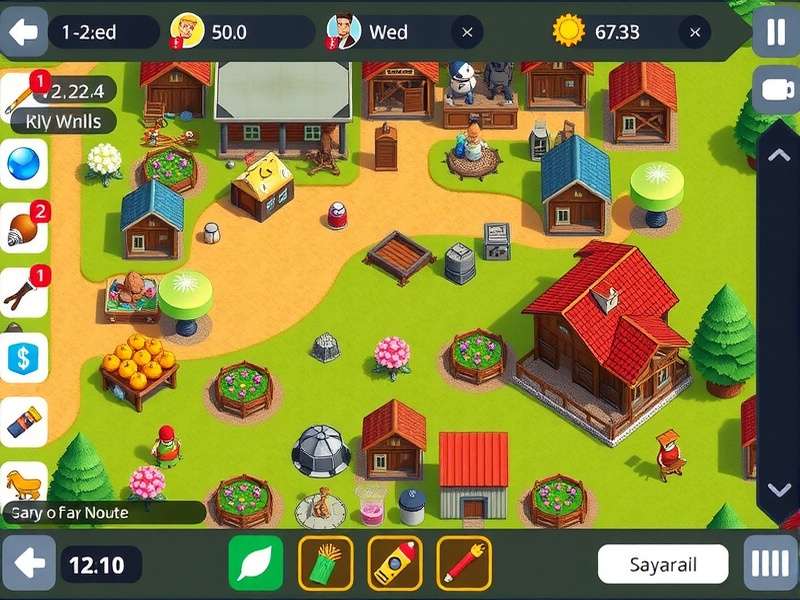 Farm Ville Power Harvest gameplay showing farm management