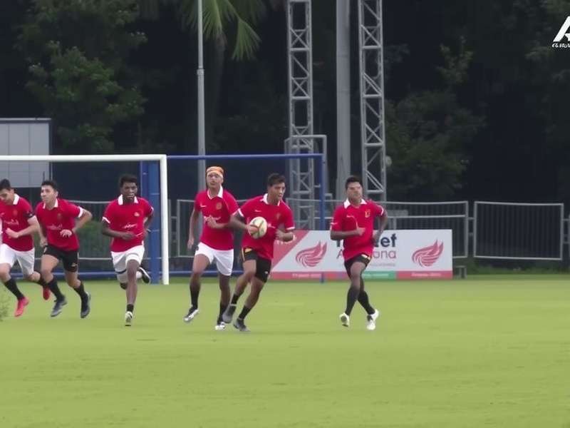 Guwahati Gladiators Rugby team in action during a match