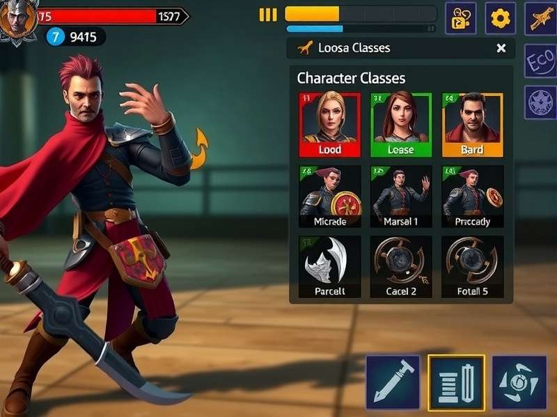 Fierce Fist Loot Warrior character progression interface