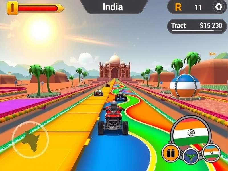 Raita Race track variety showing different Indian landscapes