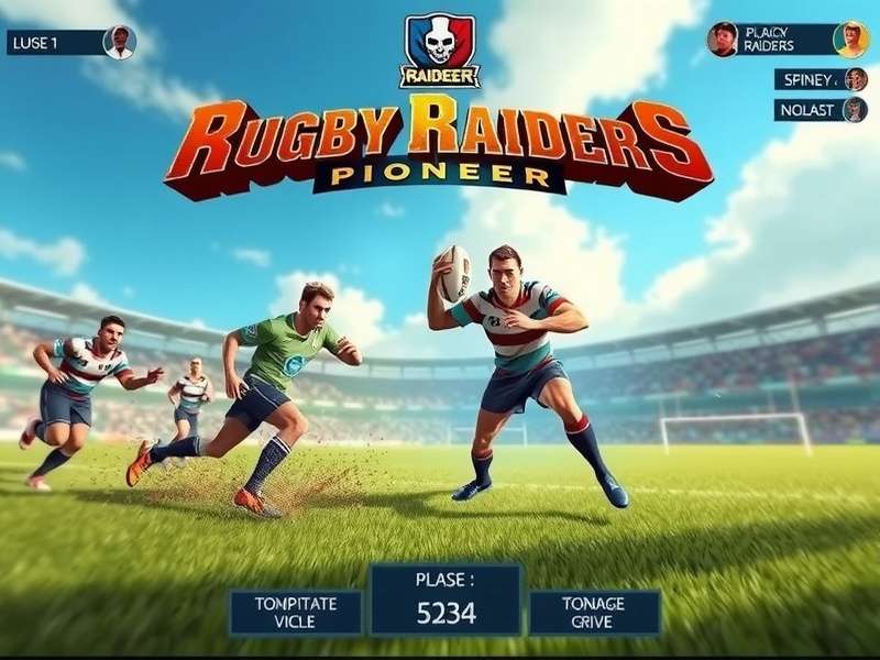 Rugby Raiders Pioneer development team working on game design