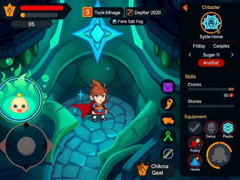 Chikma Quest Master combat interface showing skills and enemies
