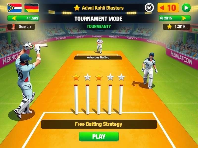 Advanced batting strategy visualization in Kohli Blasters