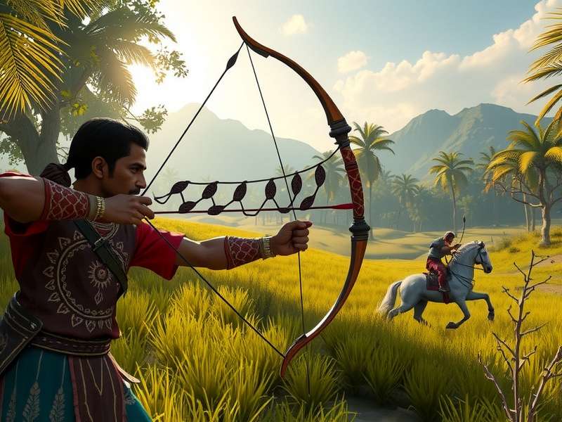Indian Arrow King development team working on game design