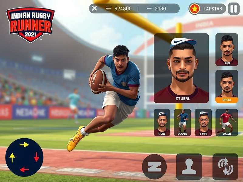 Indian Rugby Runner development team working on game design