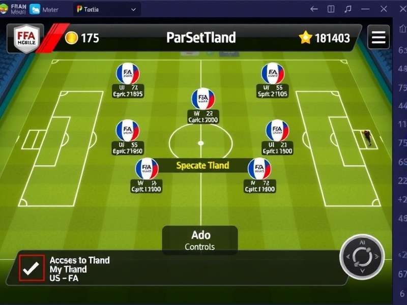 FIFA Mobile Mastermind controls and interface