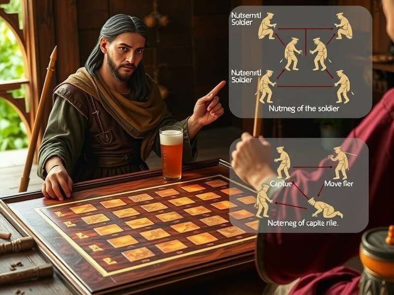 Ancient depiction of Nutmeg Stout Soldier being played