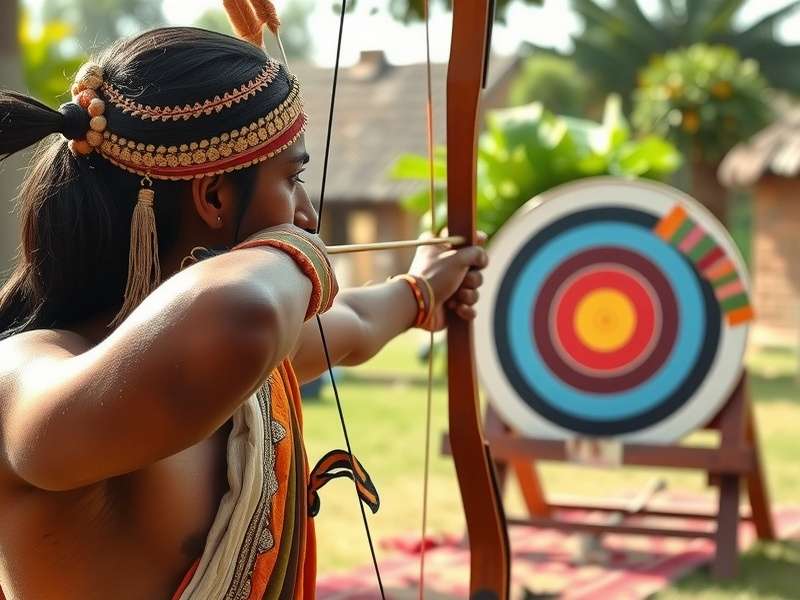 Historical depiction of Indian archers