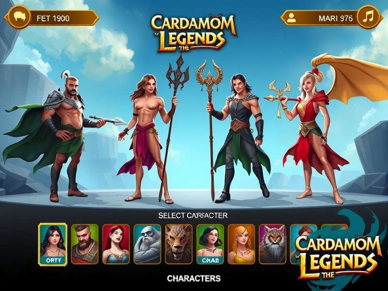 Cardamom Legends The Journey character art showcasing diverse mythological figures