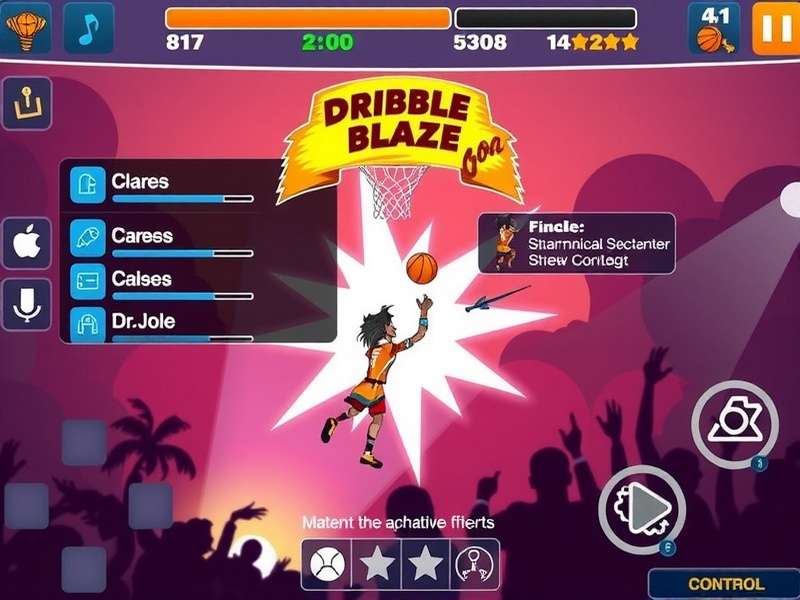 Dribble Blaze Goa gameplay screenshot showing basketball action