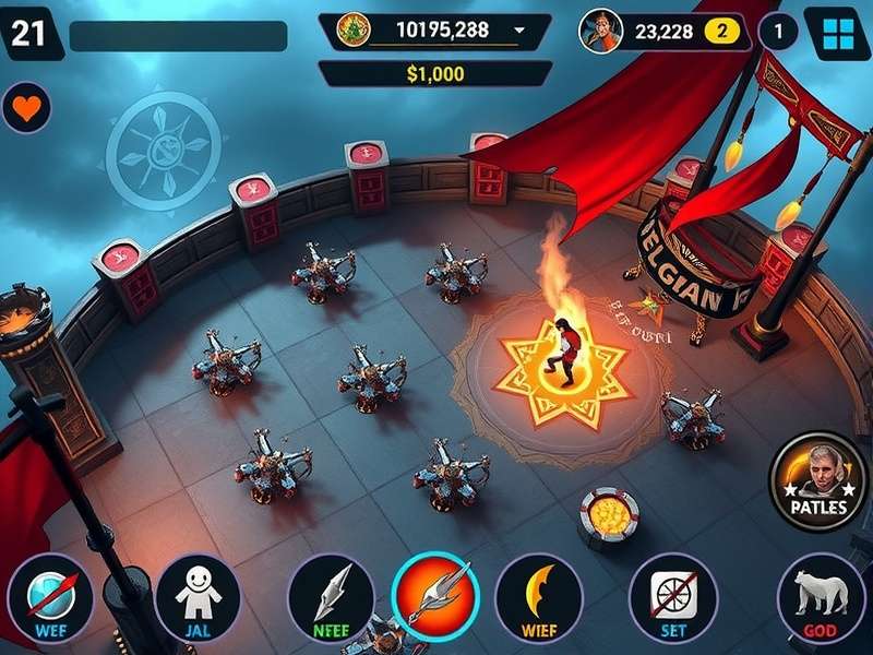 Arena Spin Conquerors end-game battle scenario