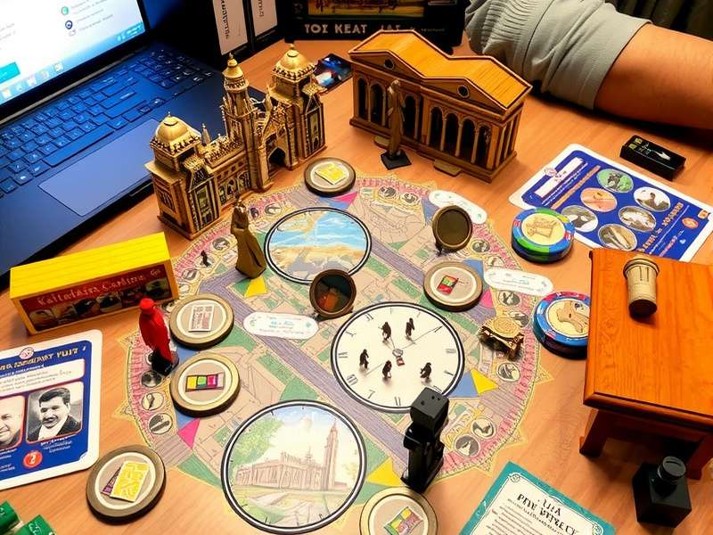 Kolkata Cosmopolitan game board and components