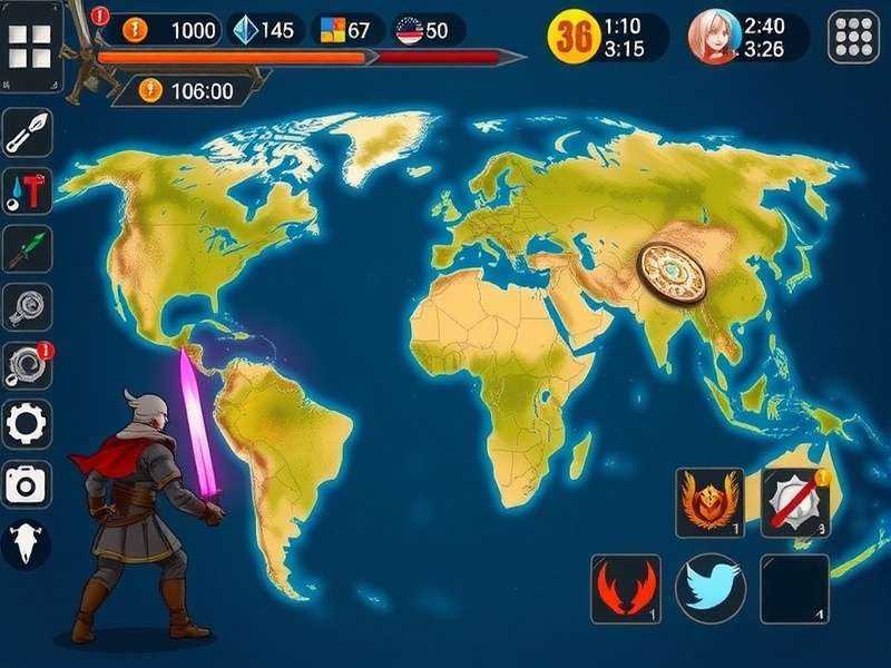 Blaze Sword Chronicles gameplay screenshot showing combat