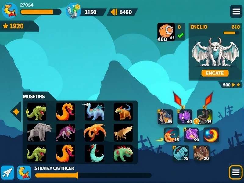 Ganges Monster Controller gameplay screenshot showing monster collection interface