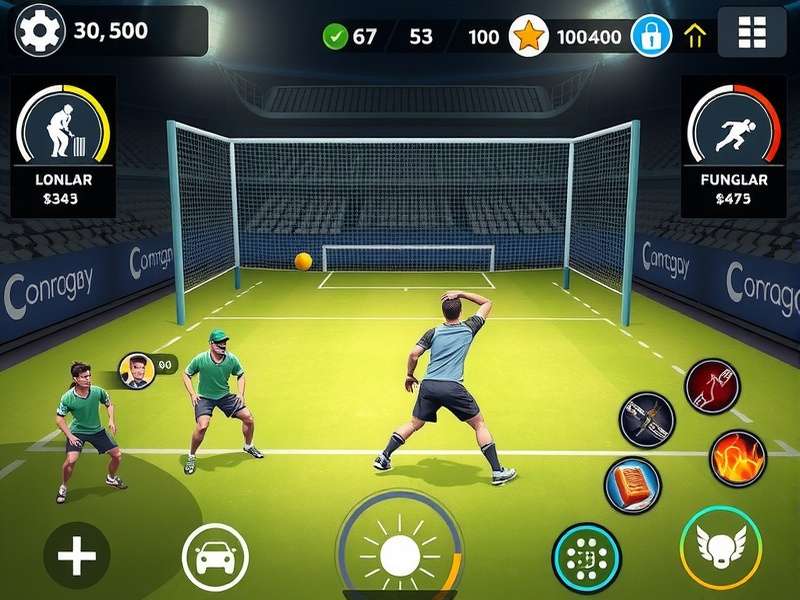 Volley Cricket Dominator character customization and progression features