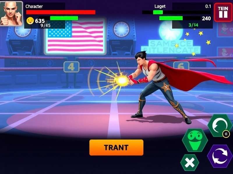 Fiesta Rage Dynamic Gameplay Fiesta Rage gameplay screenshot showing character combat