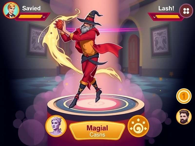 Wizardly Slam Artist spell casting interface