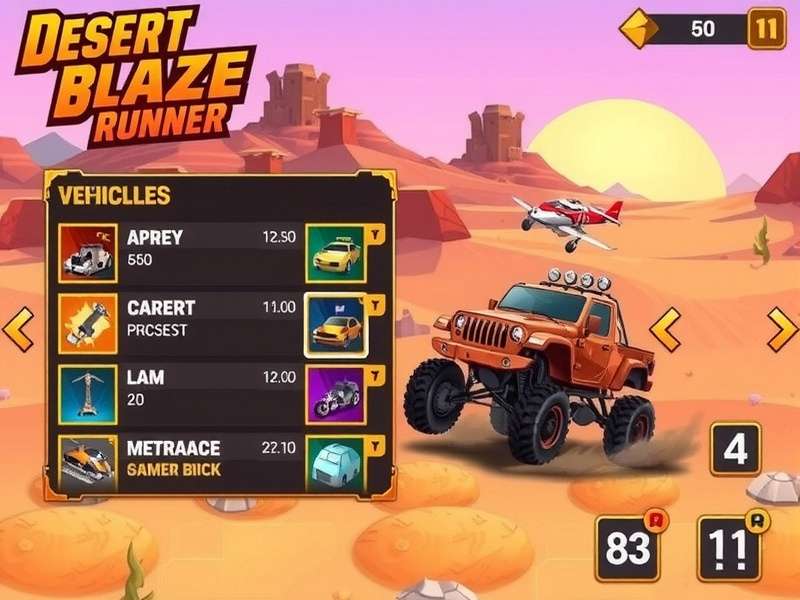 Desert Blaze Runner race strategy map