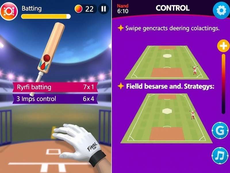 Scoring Sensation gameplay screenshot showing batting interface