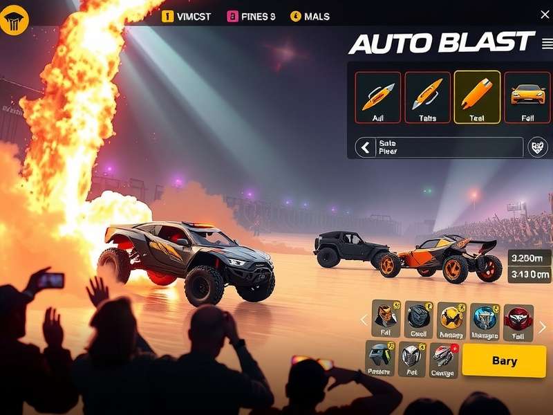 Auto Blast Gameplay - High-octane Action Auto Blast gameplay screenshot showing intense action sequence