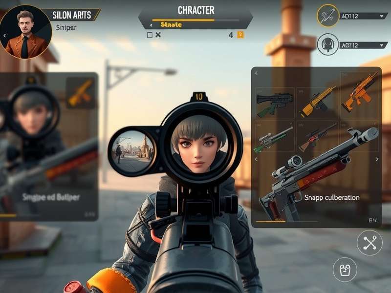 Solar Sniper Ace Legend weapon customization interface